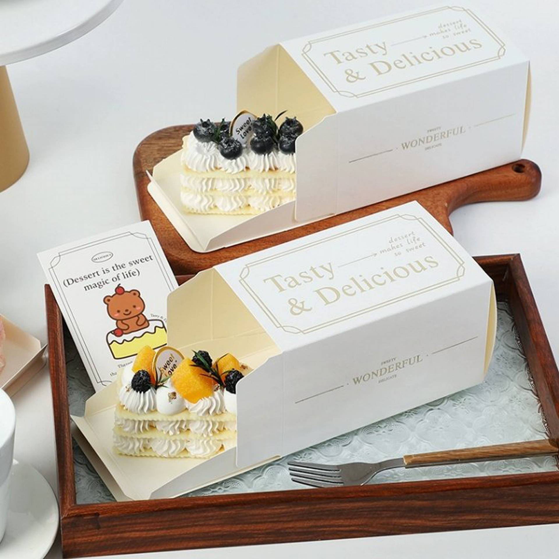 book style dessert packaging box food grade 1
