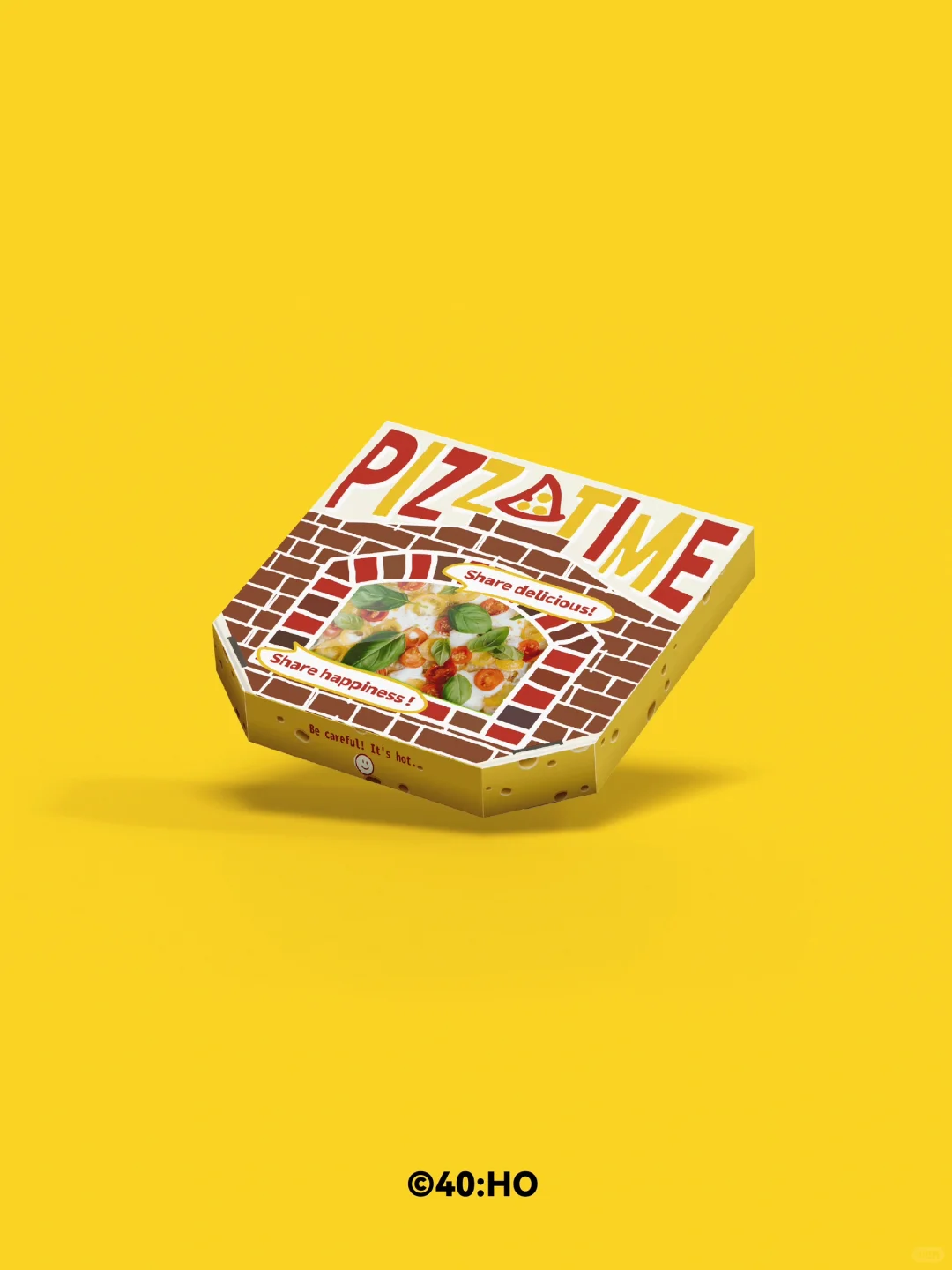 custom pizza box food packaging 2