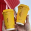 custom printed paper cup for takeaway beverages 2
