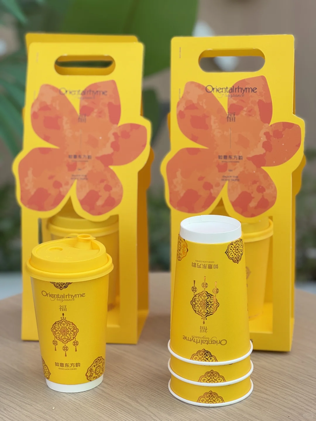 custom printed paper cup for takeaway beverages 3