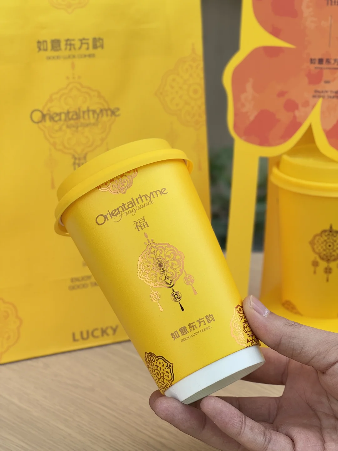 custom printed paper cup for takeaway beverages 4