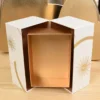 Luxury double-door lift-up rigid gift box with premium inner tray and elegant opening design