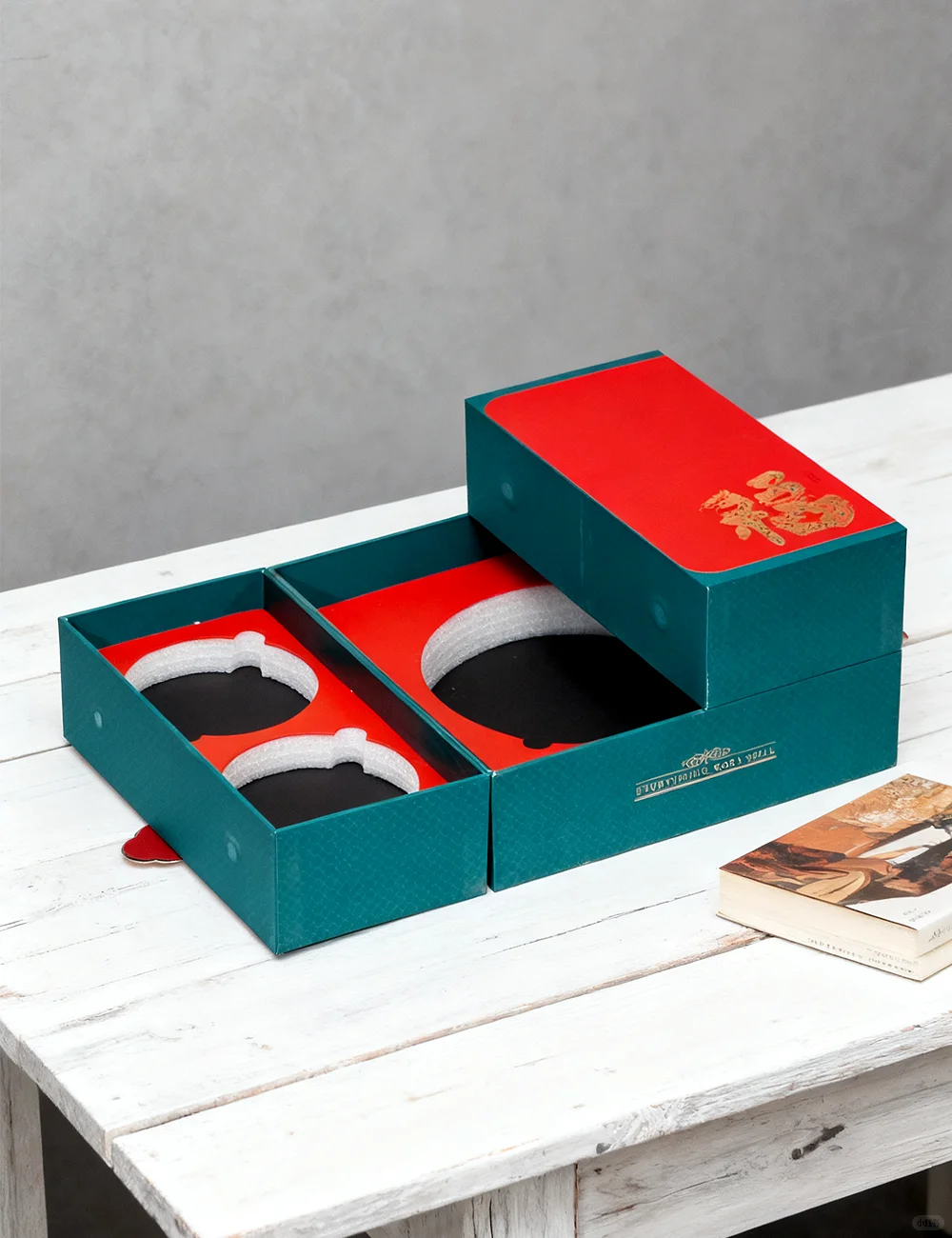 double door luxury gift box foam insert 4