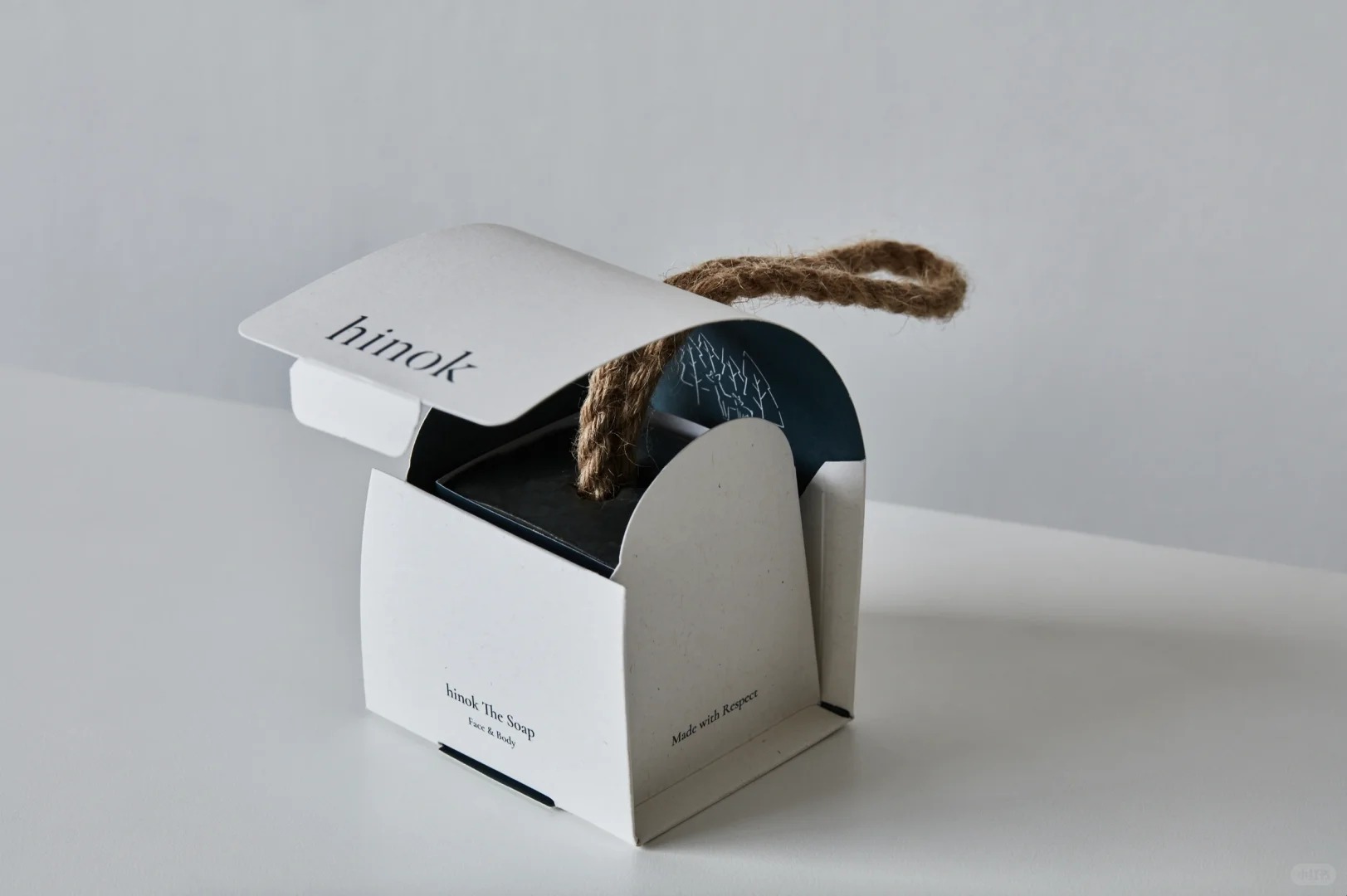 eco friendly rope handle flip top box specialty paper 1