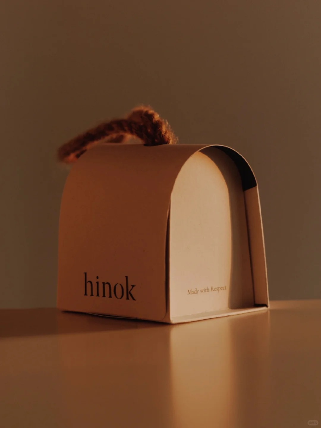 eco friendly rope handle flip top box specialty paper 4