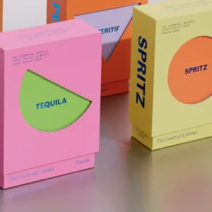 Flat-pack drawer box with outer sleeve and window design for cost-effective packaging