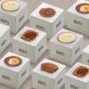luxury cube dessert packaging box 1