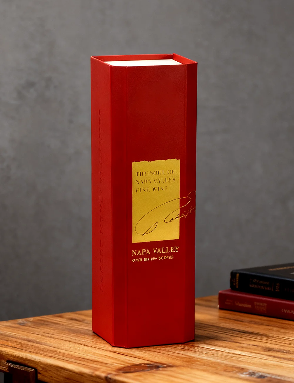 luxury wine packaging box magnetic folding 2