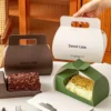 paper cake box with handle packaging 4