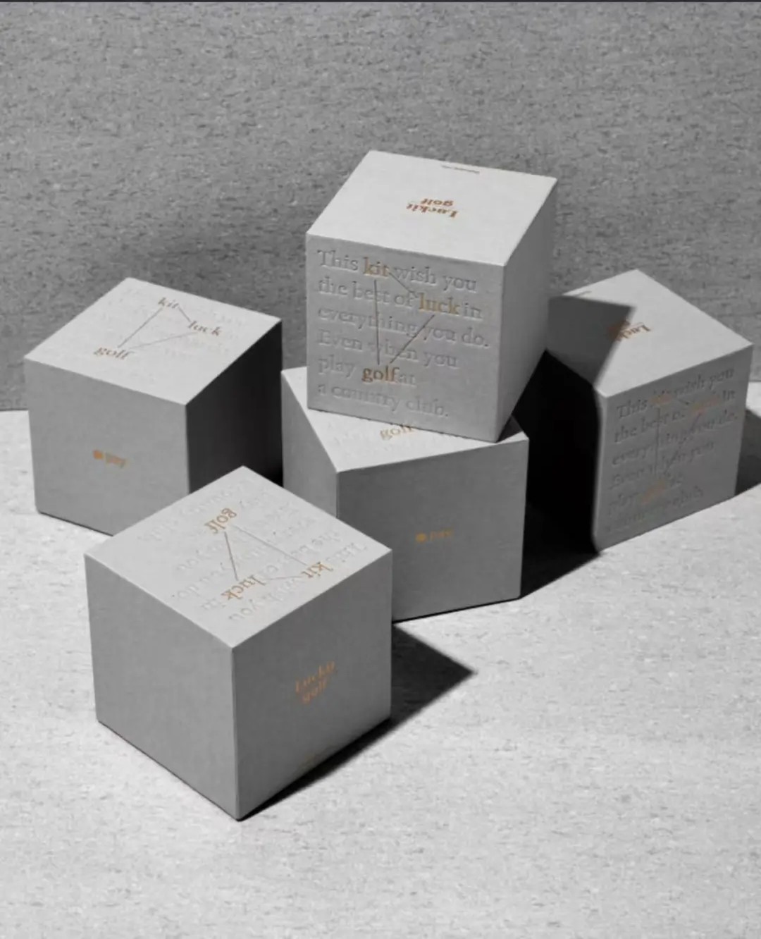 Luxury rigid cardboard lid and base box with debossing and hot foil stamping