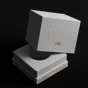 Luxury rigid box with debossed logo for premium gift packaging