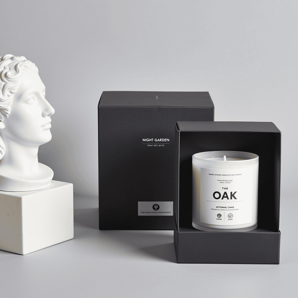 Home 19 Custom luxury candle packaging box with insert for premium candle brands