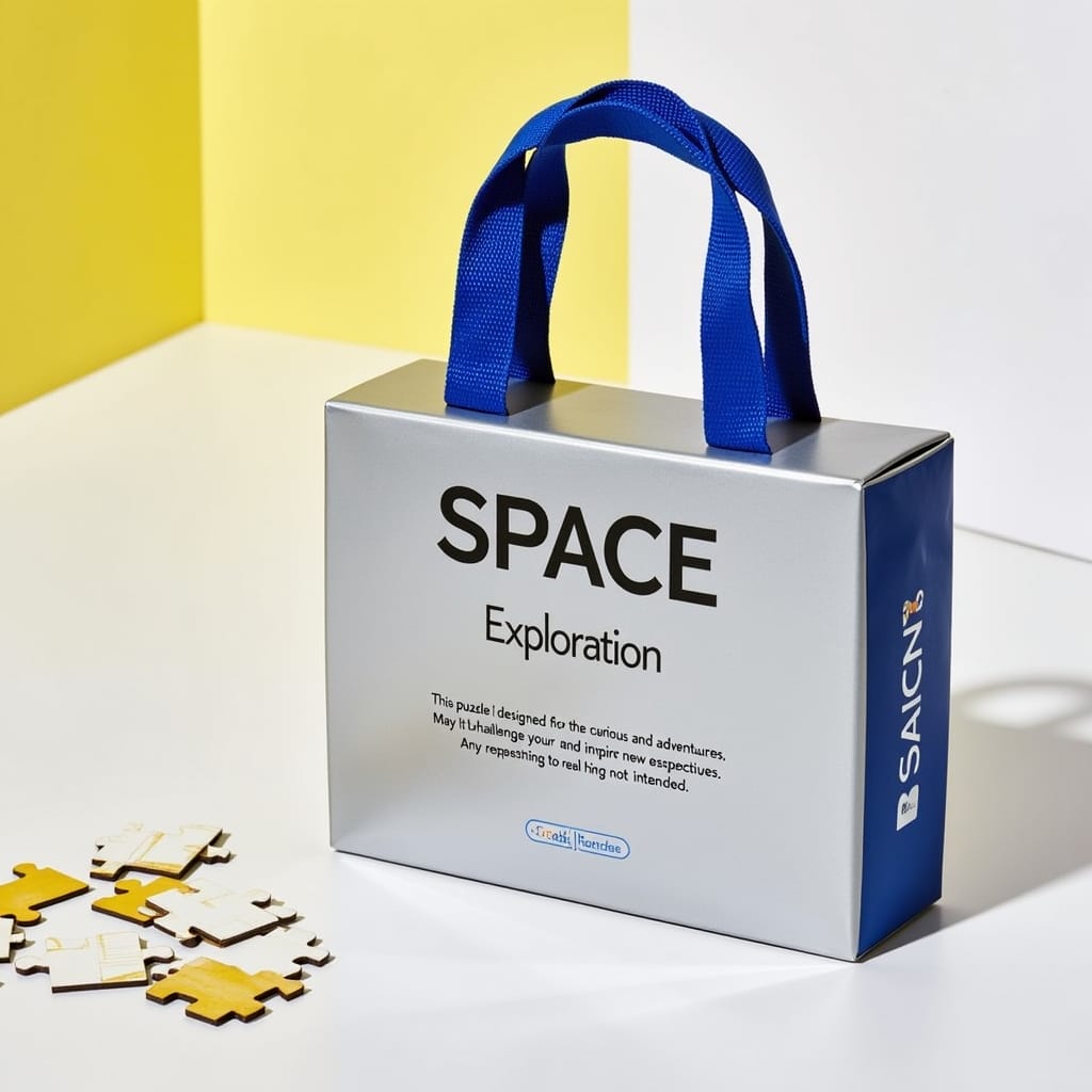 Custom rigid gift box with handle, premium printed packaging box for brand gifts and retail products