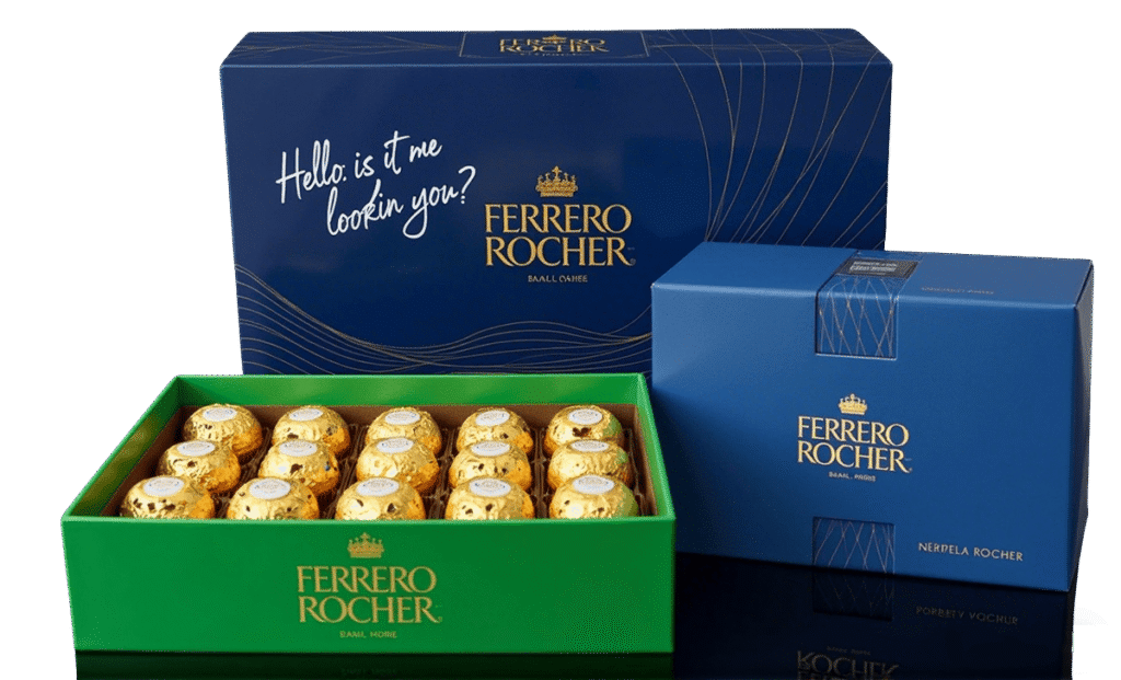 Luxury rigid gift box for chocolate packaging, premium branded gift box with insert